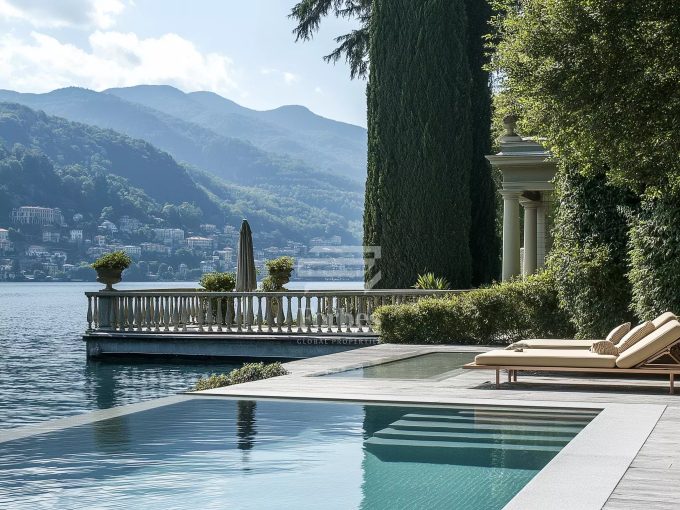 Villa contemporanea di prestigio con vista lago e centro benessere privato